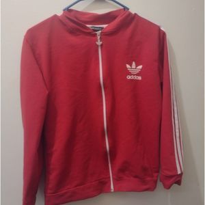 Red Adidas Zip Up Jacket or Hoodie